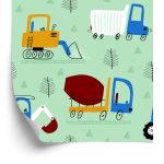 Behang Machines Tussen Bomen
