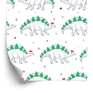 Behang Boomdinosaurussen Voor De Babykamer