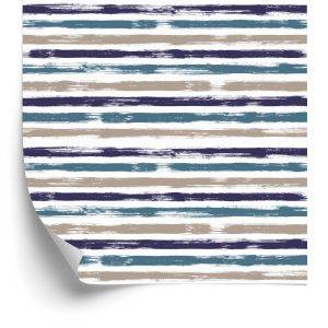 Behang Elegante Horizontale Strepen Voor De Woonkamer Op Kantoor