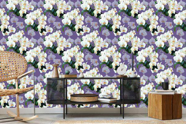Behang Voor De Salon Orchideeën, Bloemen, Natuur, Planten - Afbeelding 5