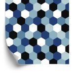 Behang Geometrische Jeugdkamer Voor Een Jongen