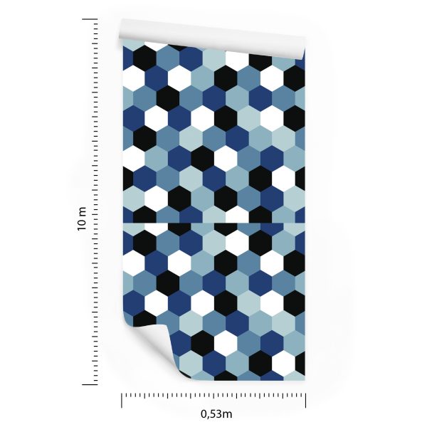 Behang Geometrische Jeugdkamer Voor Een Jongen - Afbeelding 8