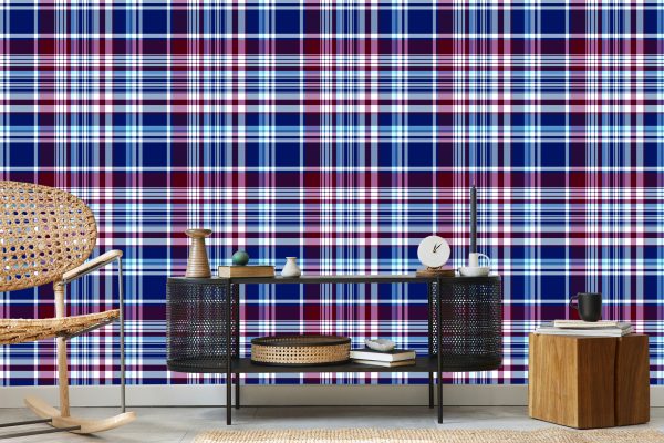 Behang Moderne Geometrische Plaid Voor Woonkamer - Afbeelding 5