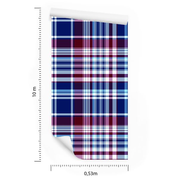 Behang Moderne Geometrische Plaid Voor Woonkamer - Afbeelding 8