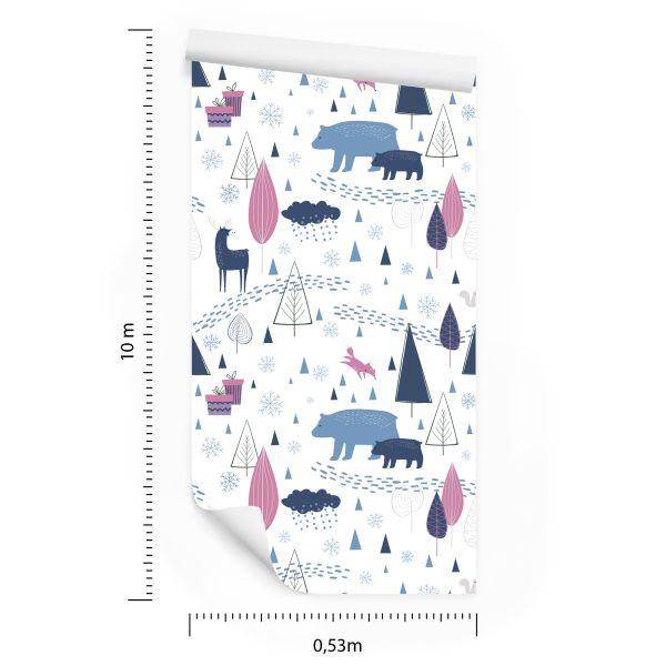 Behang Dieren Scandinavische Kinderkamer - Afbeelding 8