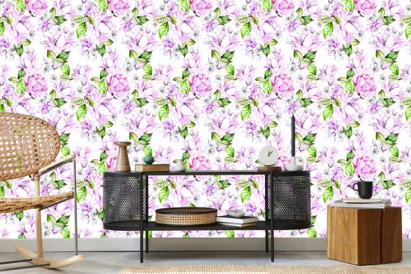 Behang Pastel Rozen - Afbeelding 5