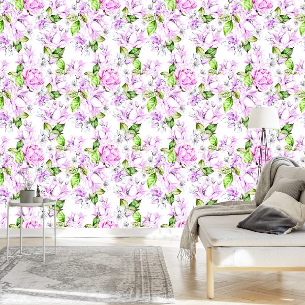 Behang Pastel Rozen - Afbeelding 3