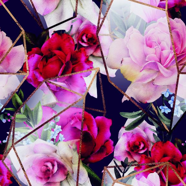 Behang Rozen In Een Moderne Editie - Afbeelding 2