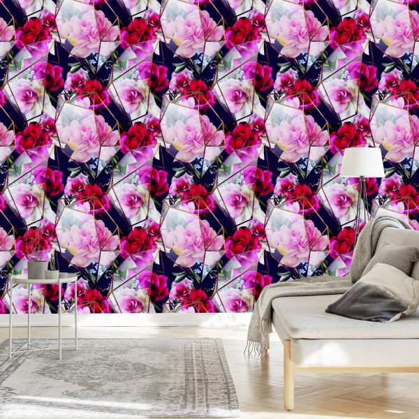 Behang Rozen In Een Moderne Editie - Afbeelding 3