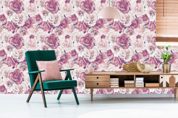 Behang Engelse Rozen - Afbeelding 6