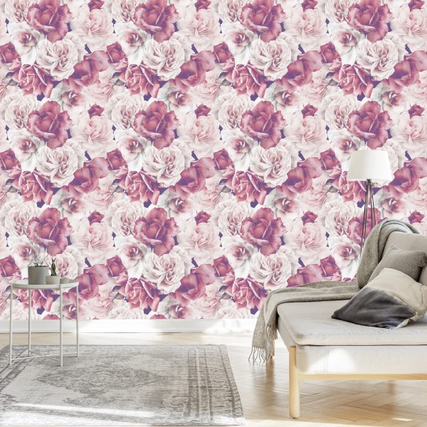 Behang Engelse Rozen - Afbeelding 3