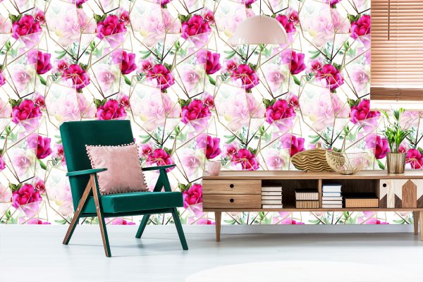 Behang Rozen In Een Moderne Compositie - Afbeelding 6
