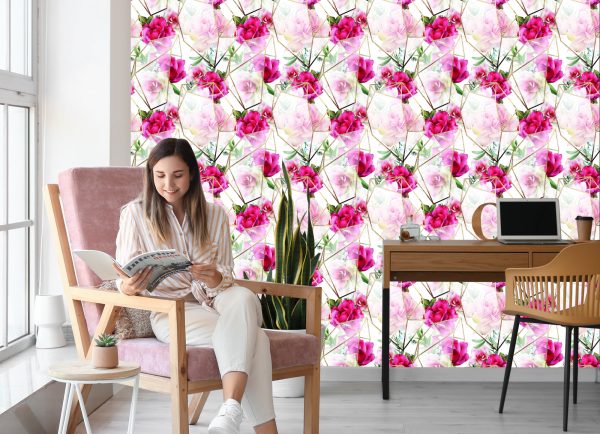Behang Rozen In Een Moderne Compositie - Afbeelding 7