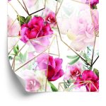 Behang Rozen In Een Moderne Compositie