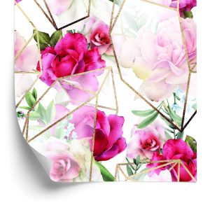 Behang Rozen In Een Moderne Compositie