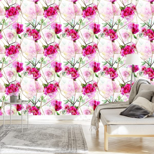 Behang Rozen In Een Moderne Compositie - Afbeelding 3