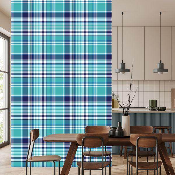 Behang Geometrische Moderne Plaid Voor Woonkamer - Afbeelding 4
