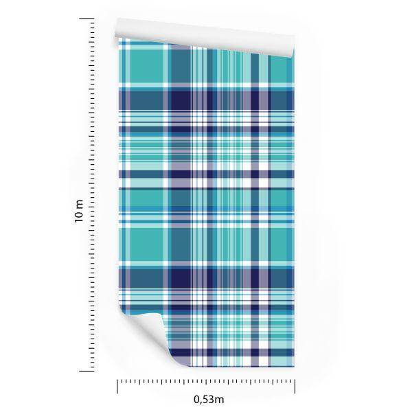Behang Geometrische Moderne Plaid Voor Woonkamer - Afbeelding 8
