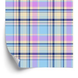 Behang Kleurrijke Moderne Plaid Voor De Woonkamer