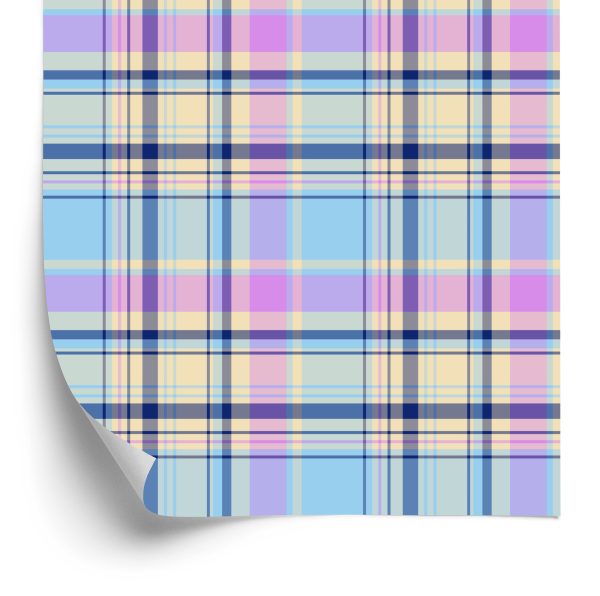 Behang Kleurrijke Moderne Plaid Voor De Woonkamer