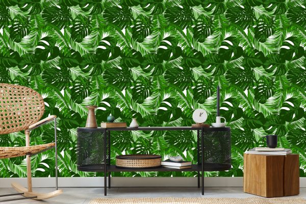 Behang Bladeren Van Exotische Planten - Afbeelding 5
