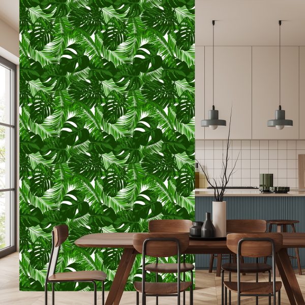 Behang Bladeren Van Exotische Planten - Afbeelding 4