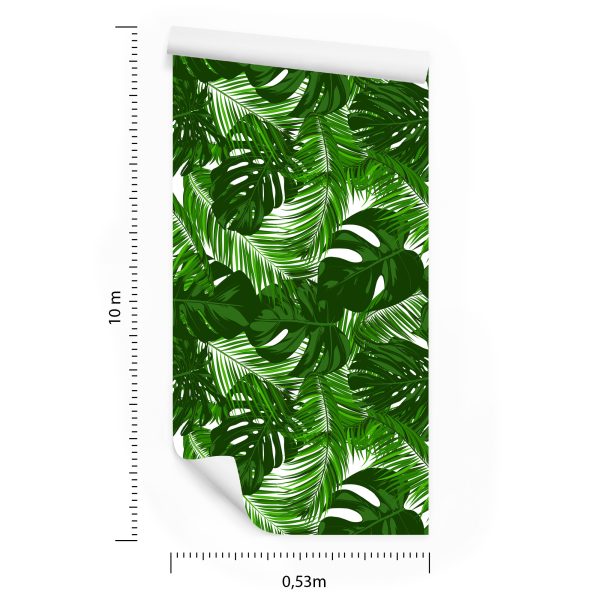 Behang Bladeren Van Exotische Planten - Afbeelding 8