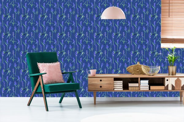 Behang Lavendel Bloemen - Afbeelding 6