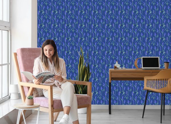 Behang Lavendel Bloemen - Afbeelding 7