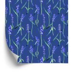 Behang Lavendel Bloemen