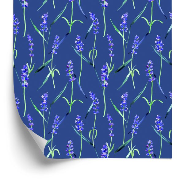 Behang Lavendel Bloemen