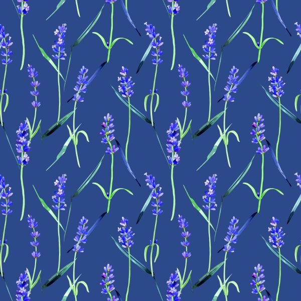 Behang Lavendel Bloemen - Afbeelding 2