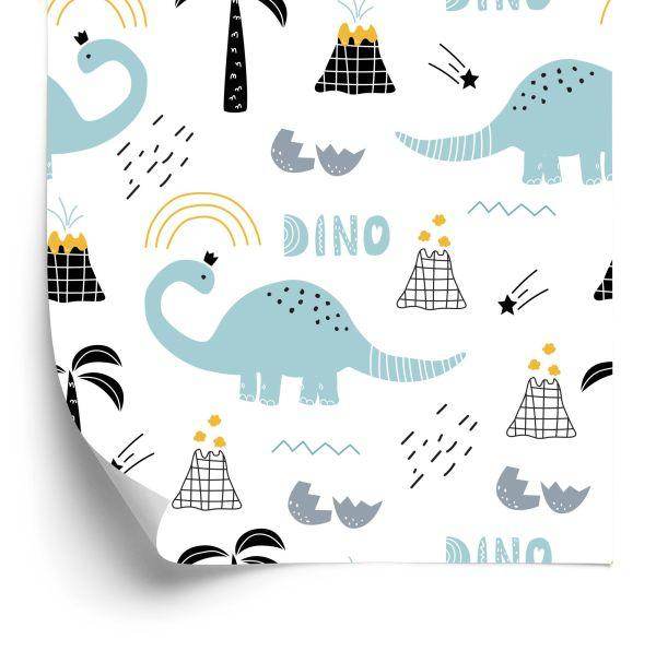 Behang Natuur Voor Kinderen Boom Met Dinosaurussen