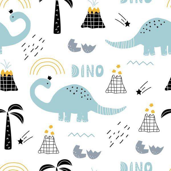 Behang Natuur Voor Kinderen Boom Met Dinosaurussen - Afbeelding 2