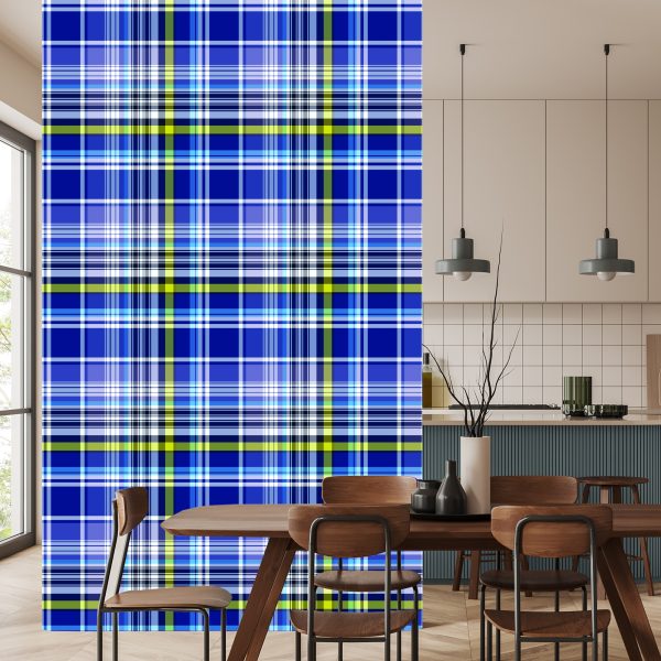 Behang Modern Geruit Voor Kantoor In De Woonkamer - Afbeelding 4