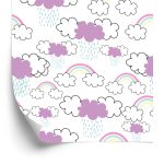 Behang Regenboog In De Regen