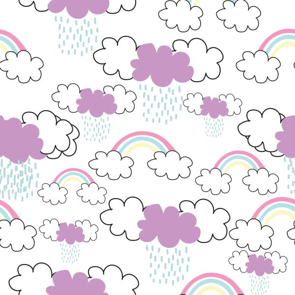 Behang Regenboog In De Regen - Afbeelding 2