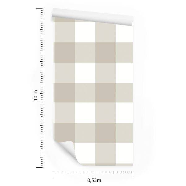 Behang Geometrische Optische Plaid Voor Woonkamer - Afbeelding 8