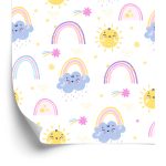 Behang Regenboog En Zon