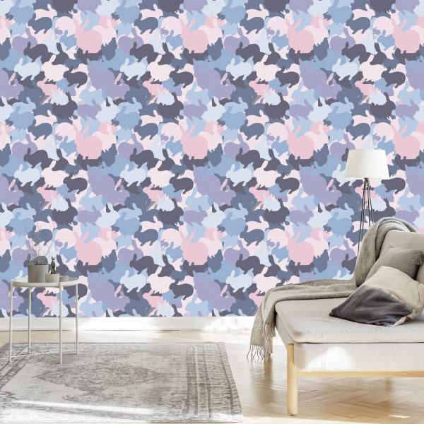 Behang Konijnen Van Verschillende Kleuren - Afbeelding 3