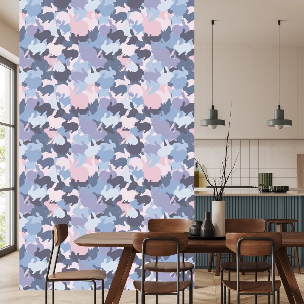 Behang Konijnen Van Verschillende Kleuren - Afbeelding 4