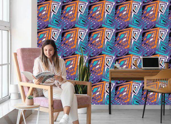 Behang Moderne Graffiti-Tekeningen - Afbeelding 7