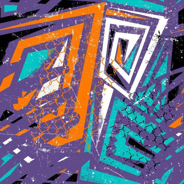 Behang Moderne Graffiti-Tekeningen - Afbeelding 2