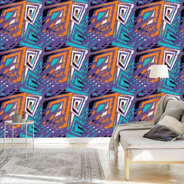 Behang Moderne Graffiti-Tekeningen - Afbeelding 3