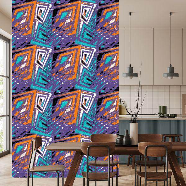 Behang Moderne Graffiti-Tekeningen - Afbeelding 4