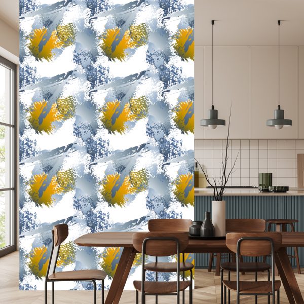 Behang Graffiti Met Gele Elementen - Afbeelding 4