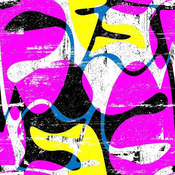 Behang Kleurrijke Graffiti-Tekeningen - Afbeelding 2