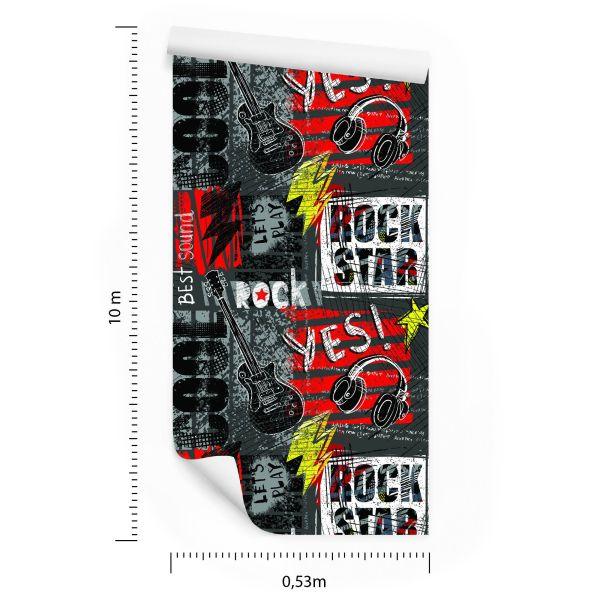 Behang Rock In Graffitistijl - Afbeelding 8
