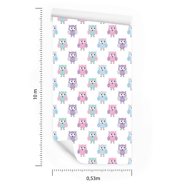 Behang Schattige Uilen - Afbeelding 8