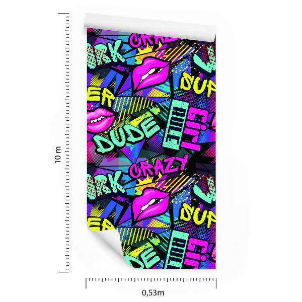 Behang Graffiti-Stijl - Afbeelding 8